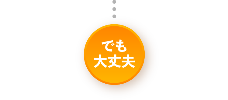 でも大丈夫